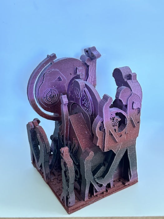 31724 Yod, 2024, 3D printed sculpture, 7 x 4 x 4 in. / 17.78 x 10.16 x 10.16 cm.