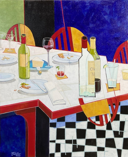 After Happy Hour, 2024, acrylic on canvas, 24 x 30 in. / 60.96 x 76.2 cm.