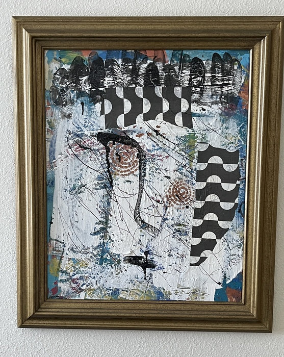 Faces, 2024, mixed media, 24 x 20 in. / 60.96 x 50.8 cm.