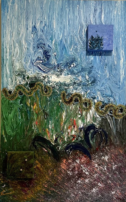 Early Spring, 2024, mixed media, 30 x 48 in. / 76.2 x 121.92 cm.
