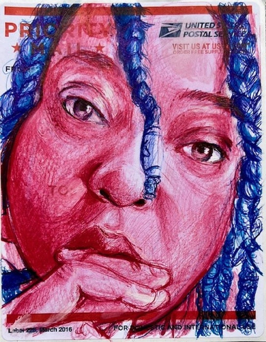 Soul Sold Separately #12, 2024, mixed media, 5.5 x 4.25 in. / 13.97 x 10.79 cm.