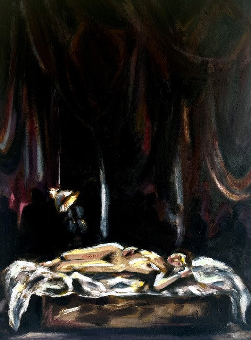 Nude Study, 2022, oil paint, 24 x 18 in. / 60.96 x 45.72 cm.