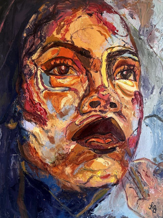 Portrait, 2023, oil paint, 36 x 24 in. / 91.44 x 60.96 cm.
