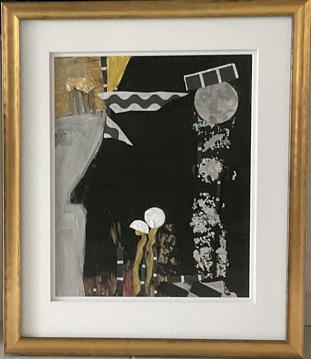 In the Garden of History of the Mind, 2024, mixed media, 20 x 22 in. / 50.8 x 55.88 cm.