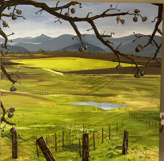 FALL in the Alexander Valley, 2023, giclee print, 36 x 36 in. / 91.44 x 91.44 cm.