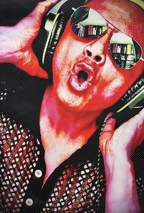 The Backup, 2024, art quilt, 36 x 27 in. / 91.44 x 68.58 cm.