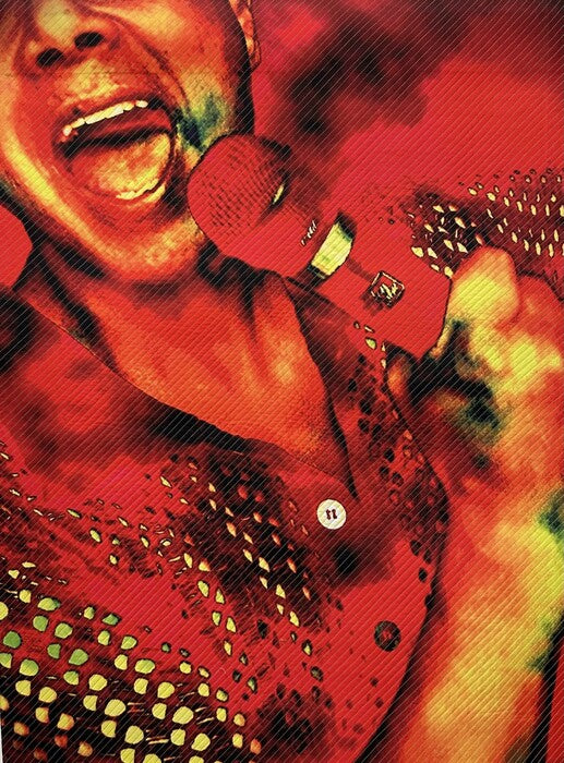 The Idol, 2024, art quilt, 36 x 27 in. / 91.44 x 68.58 cm.