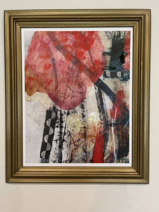 Red Flower Eloquence, 2024, mixed media, 24 x 20 in. / 60.96 x 50.8 cm.