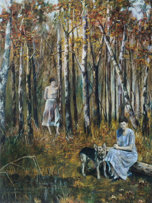 Grunewald IV, 2022, mixed media on canvas, 48 x 36 in. / 121.92 x 91.44 cm.