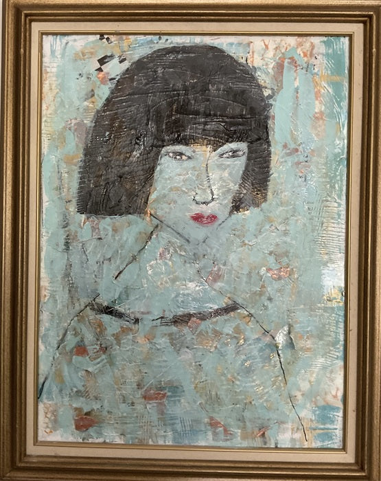 Mia II, 2024, mixed media, 28 x 22 in. / 71.12 x 55.88 cm.