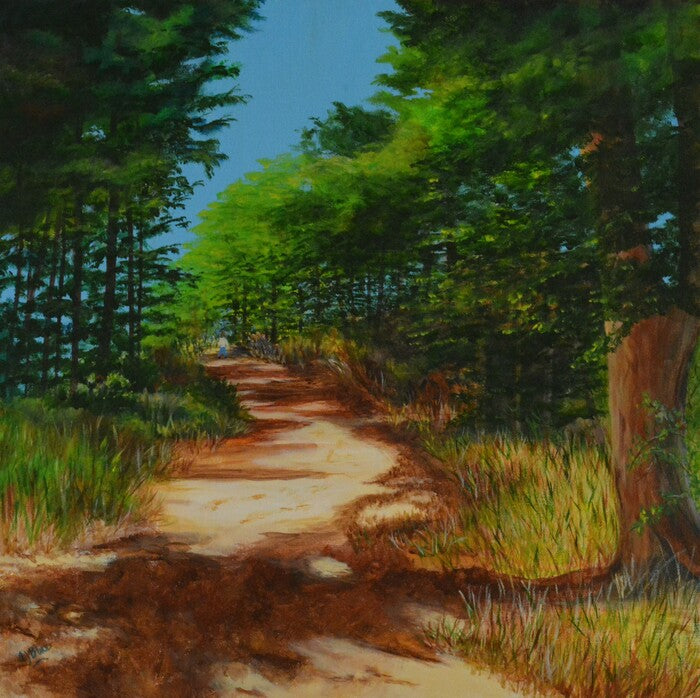 Late Morning Walk, 2024, acrylic, 20 x 20 in. / 50.8 x 50.8 cm.