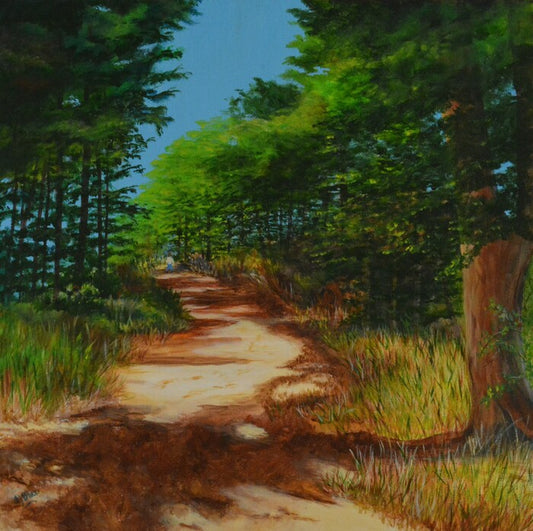 Late Morning Walk, 2024, acrylic, 20 x 20 in. / 50.8 x 50.8 cm.