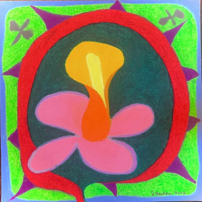 ÚT 24, 2002, oil pastel on paper, 12 x 12 in. / 30.48 x 30.48 cm.