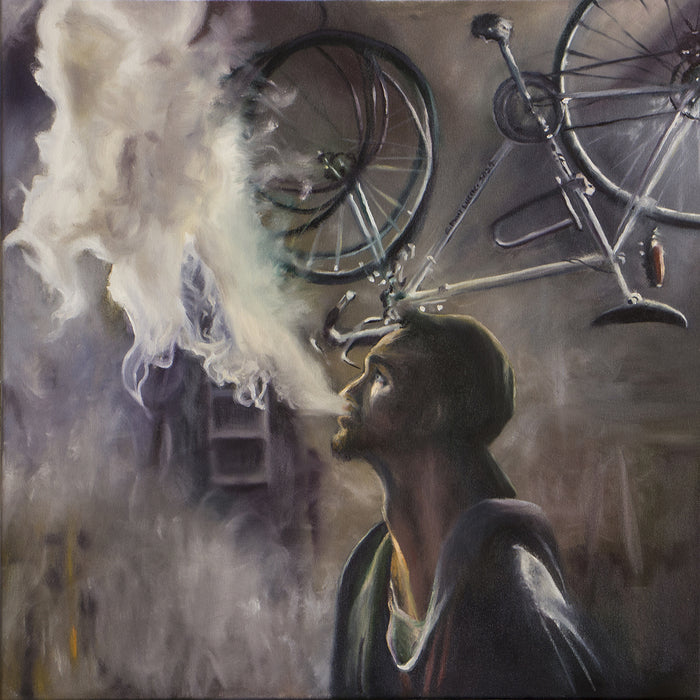 Vape, 2024, oil on canvas, 30 x 30 in. / 76.2 x 76.2 cm.