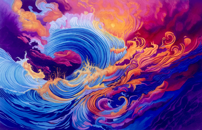 Passage, 2025, mixed media, 13 x 22 in. / 33.02 x 55.88 cm.