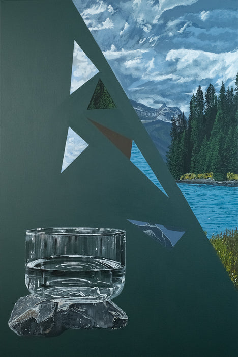 Makeshift, 2024, acrylic on canvas, 36 x 24 in. / 91.44 x 60.96 cm.