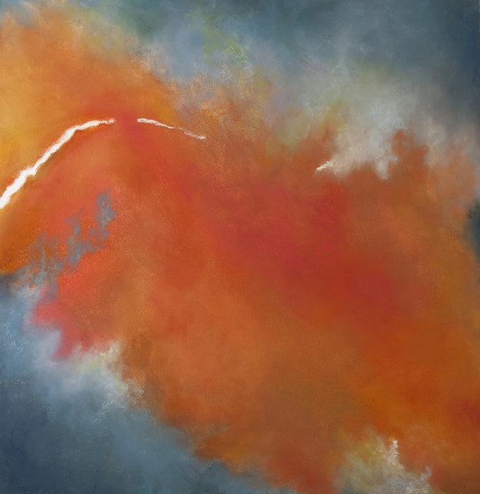 Gallium, 2024, soft pastel, 21 x 21 in. / 53.34 x 53.34 cm.