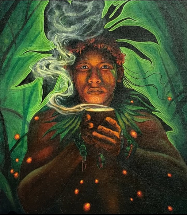 The Mystic (Completed), 2024, oil on canvas, 20 x 16 in. / 50.8 x 40.64 cm.