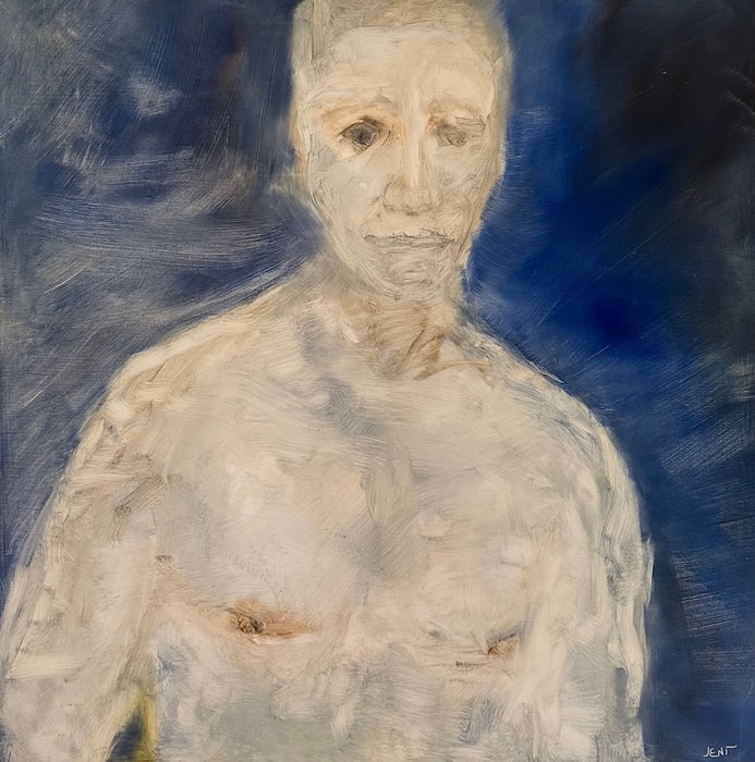 Adon M., 2024, oil on wood panel, 24 x 24 in. / 60.96 x 60.96 cm.