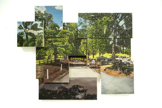 Pebble Hill, 2025, oil on panel, 44 x 36 in. / 111.76 x 91.44 cm.