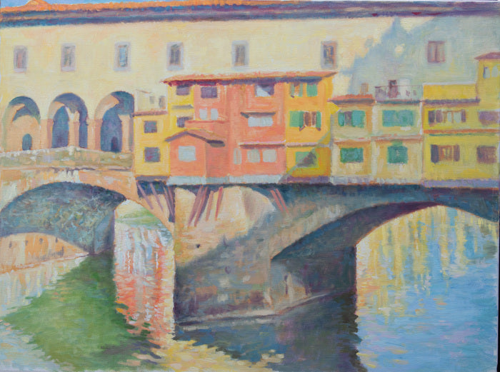 The Ponte Vecchio, 2024, oil, 18 x 24 in. / 45.72 x 60.96 cm.