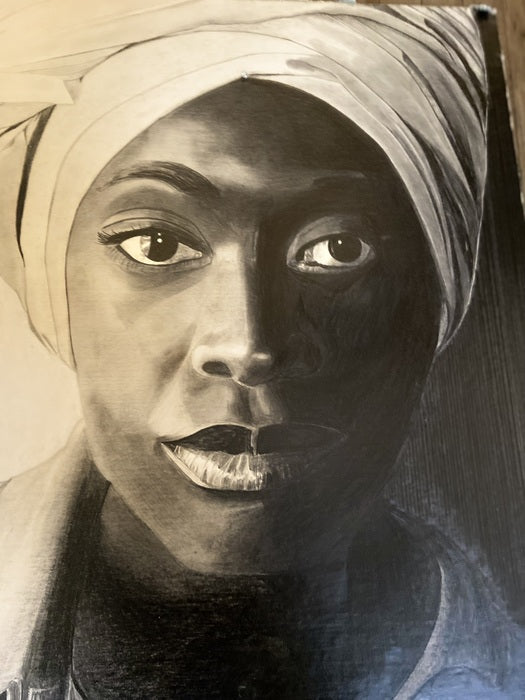 My Queen, 2021, drawing, 20 x 16 in. / 50.8 x 40.64 cm.