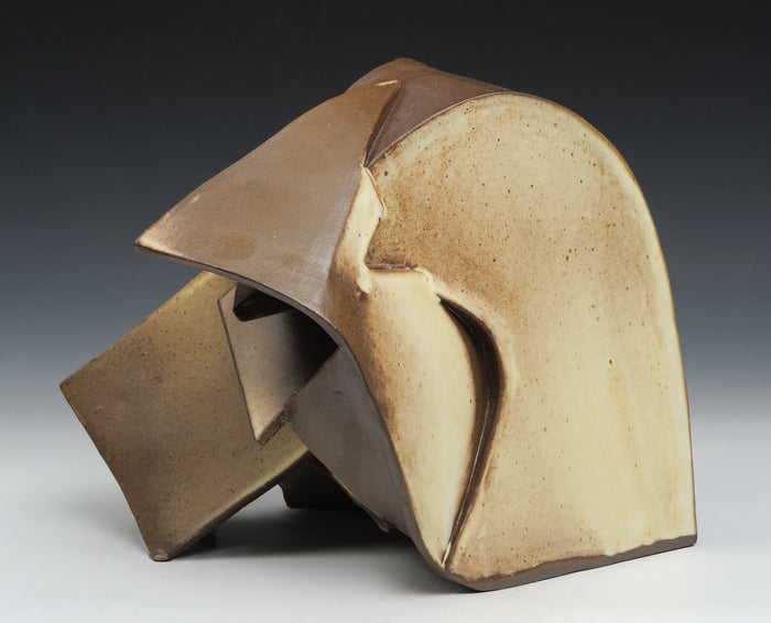 Explosion, 2024, clay, 10 x 10 x 9.5 in. / 25.4 x 25.4 x 24.13 cm.