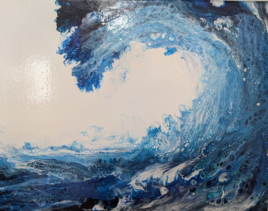 Big Righteous, 2025, acrylic paint, 16 x 20 in. / 40.64 x 50.8 cm.