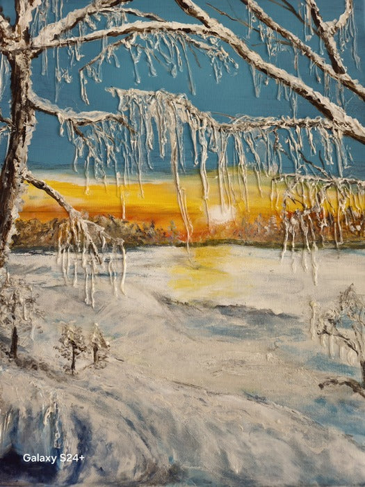 Frozen Fingers, 2025, acrylic, 20 x 16 in. / 50.8 x 40.64 cm.