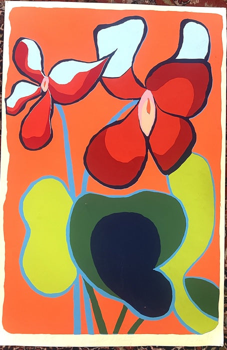 A Symbol of Modesty, 1973, serigraphy, 35 x 23 in. / 88.9 x 58.42 cm.