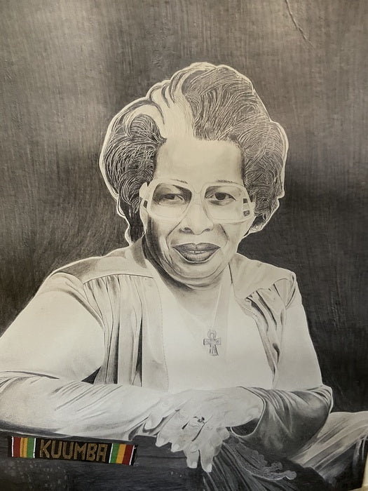 Mama, 2019, graphite drawing, 20 x 16 in. / 50.8 x 40.64 cm.