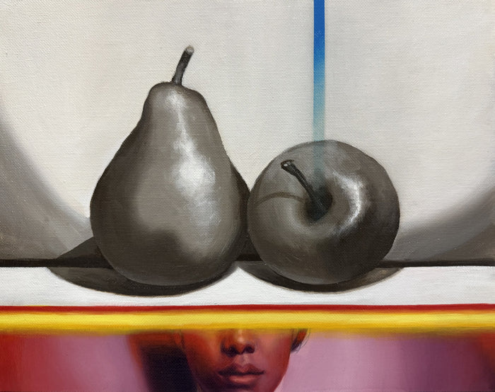 Weight of the World, 2025, oil on canvas board, 11 x 14 in. / 27.94 x 35.56 cm.