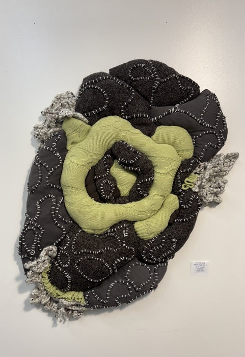 Chloro, 2025, recycled fabric, 24 x 21 in. / 60.96 x 53.34 cm.