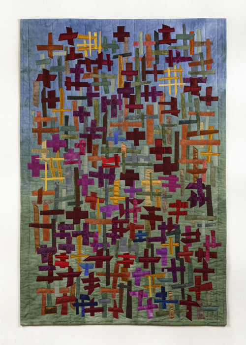 The Arrival - Ithaka Series, 2024, textile, 43 x 29 in. / 109.22 x 73.66 cm.