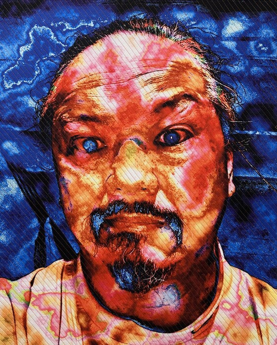 Pinoy, 2025, art quilt, 36 x 27 in. / 91.44 x 68.58 cm.