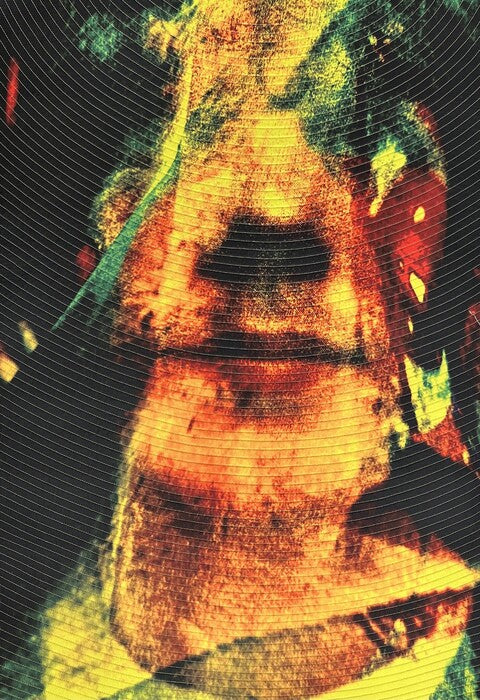 Veil, 2025, art quilt, 36 x 27 in. / 91.44 x 68.58 cm.