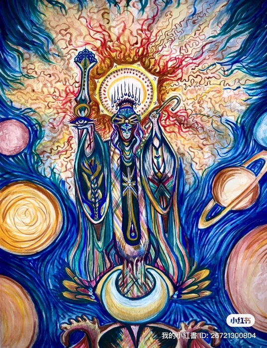 The Astral Body, 2025, watercolor, 24 x 18 in. / 60.96 x 45.72 cm.