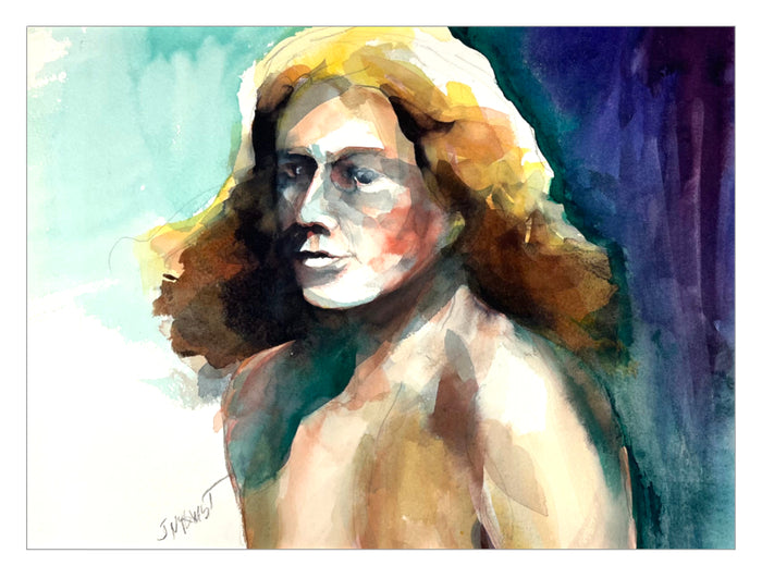 Gloria, 2015, watercolor, 10 x 13 in. / 25.4 x 33.02 cm.