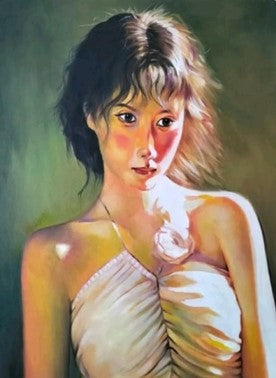 Young Girl, 2024, oil on canvas, 80 x 60 cm. / 31.4 x 23.6 in.