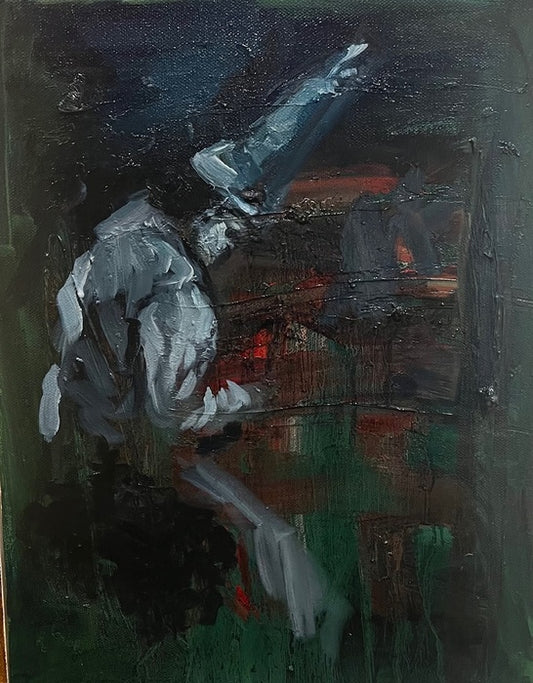 The Wizard, 2025, oil on canvas, 14 x 11 in. / 35.56 x 27.94 cm.