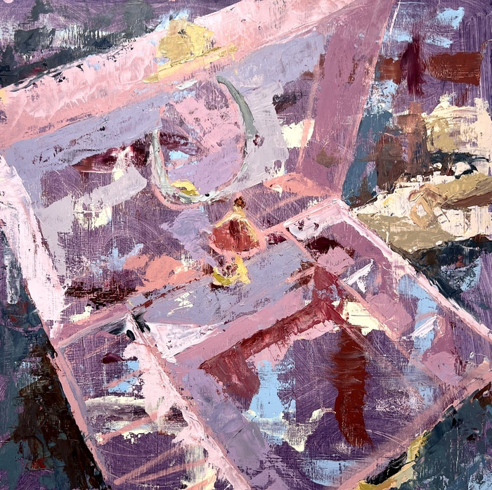Relic, 2024, oil on panel, 23.5 x 23.5 in. / 59.69 x 59.69 cm.