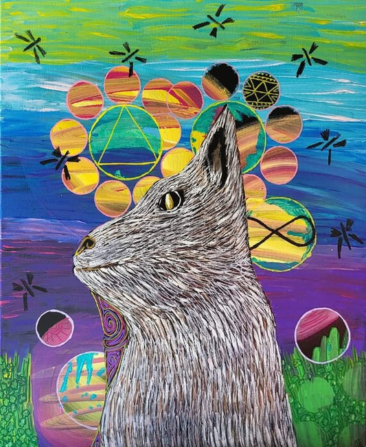 Creature, 2022, acrylic on canvas, 30 x 22 in. / 76.2 x 55.88 cm