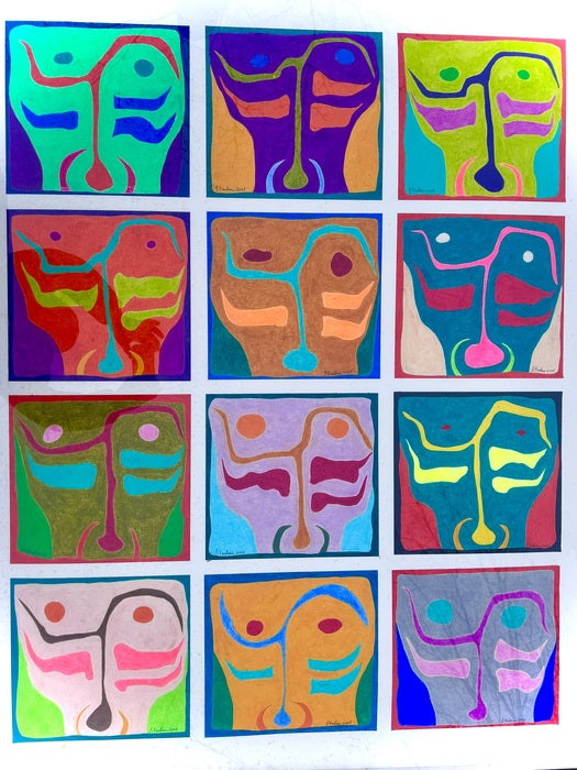 Is that You?, 2005, oil pastel on paper, 55 x 45 in. / 139.7 x 114.3 cm.