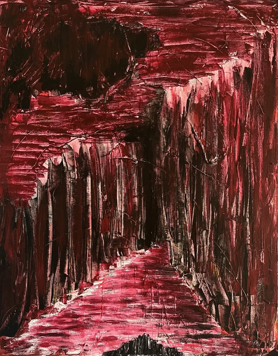 All Paths Lead Nowhere (No Matter How You Look At It #1), 2025, acrylic on canvas, 16 x 20 in. / 40.64 x 50.8 cm.