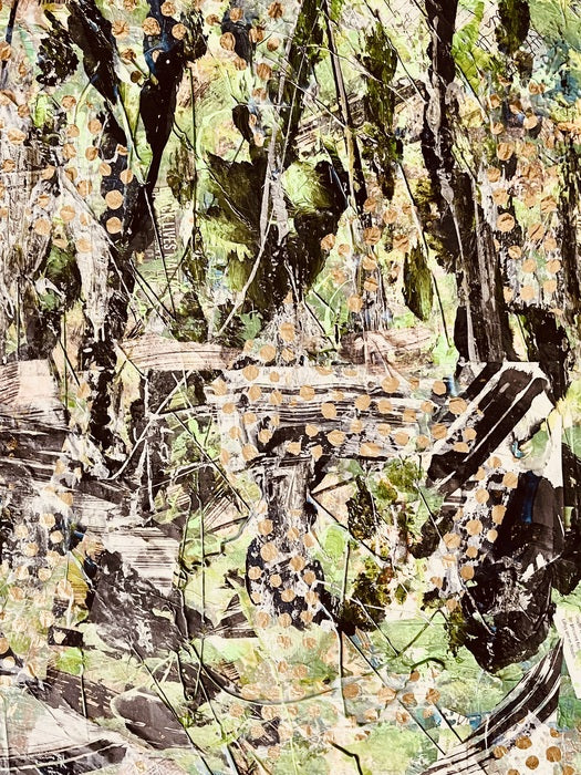 Florida Swamp: Forest of Vibrant Entwined Elements, 2024, mixed media, 21 x 17 in. / 53.34 x 43.18 cm.