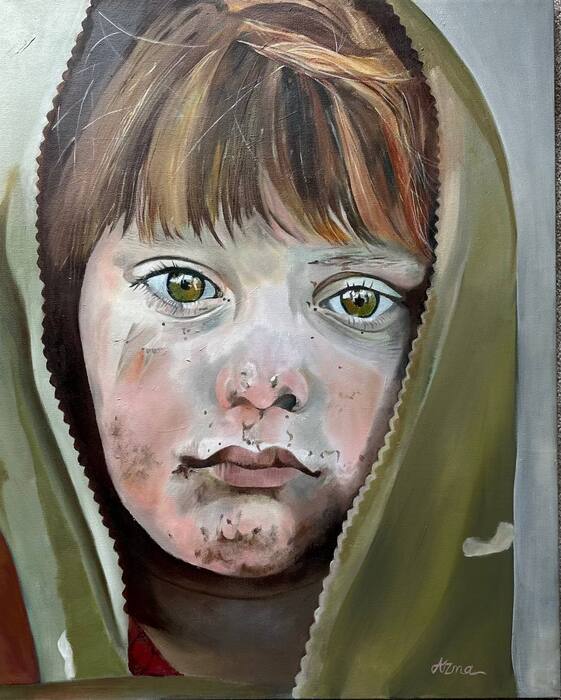 Sorrow, 2024, oil, 30 x 24 in. / 76.2 x 60.96 cm.