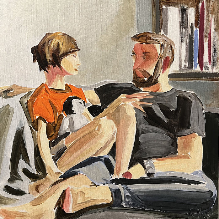 Brainstorm, 2023, acrylic on canvas, 20 x 20 in. / 50.8 x 50.8 cm.
