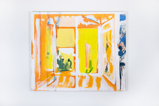 Sunny Side, 2024, acrylic on canvas, 60 x 72 in. / 23.6 x 28.3 cm.