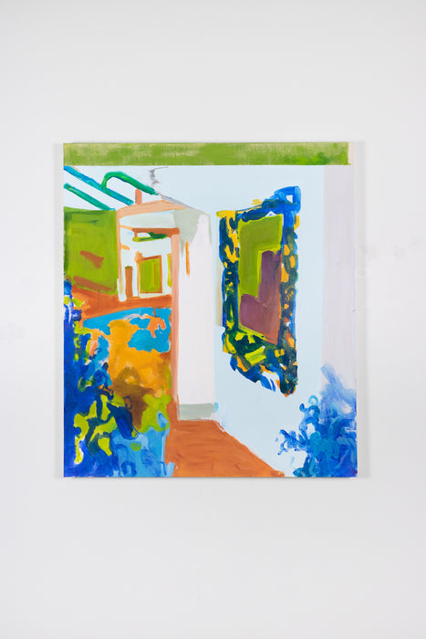 Around the Corner, 2024, acrylic on canvas, 48 x 42 in. / 121.92 x 106.68 cm.
