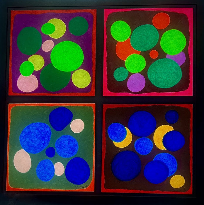03. 16. 24, 2024, oil pastel on cotton paper, 31 x 30 in. / 78.74 x 76.2 cm.